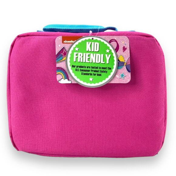 JoJo Siwa Girls Kids Lunch Box Bag Tote Believe in Your Dreams Pink Rainbow NWT - Picture 4 of 16